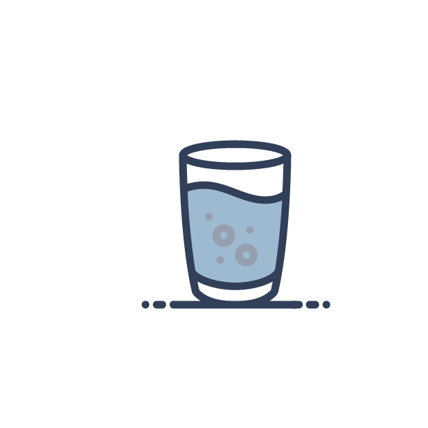 illustration of glass of water